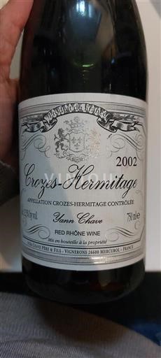 Valle del Rodano Crozes-Hermitage Yann Chave 2002