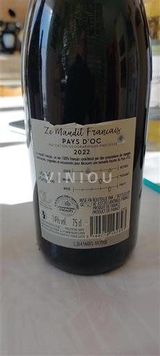 Languedoc och Roussillon Pays d'Oc Ze Maudit Francais 2022