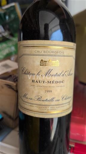 Bordeaux Haut-Médoc Cru Bourgeois Château Le Monteil Arsac 1999
