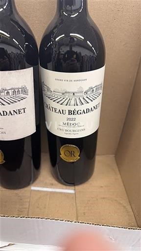 Vin Rouge sec Château Begadanet 2022 France Bordeaux Médoc AOC Cru Bourgeois
