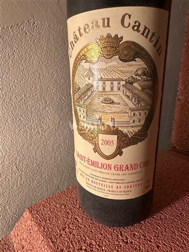 Bordeaux Saint-Émilion Grand Cru Château Cantin 2005