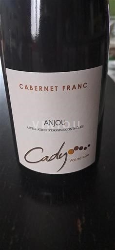 Thung lũng sông Loire Anjou Cady Cabernet Franc Không niên vụ