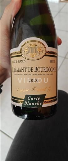 Bourgogne Crémant de Bourgogne Domaine Brigand G Carte Blanche 2020