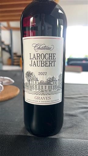 Vin Rouge sec Château Laroche Jaubert 2022 France Bordeaux Graves AOC