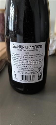 Loirevallei Saumur-champigny Joseph Verdier 2022