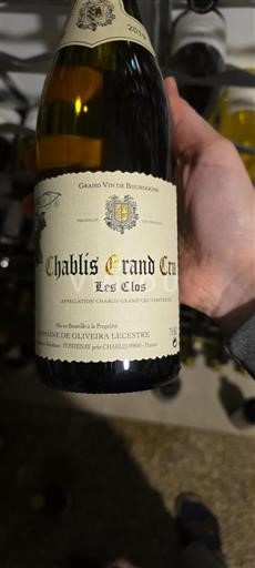 Burgundija Chablis grand cru Grand Cru Oliveira Lecestre Les Clos 2019