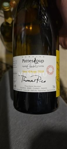 Bourgogne Chablis Domaine Pattes Loup Vent d'Ange 2018