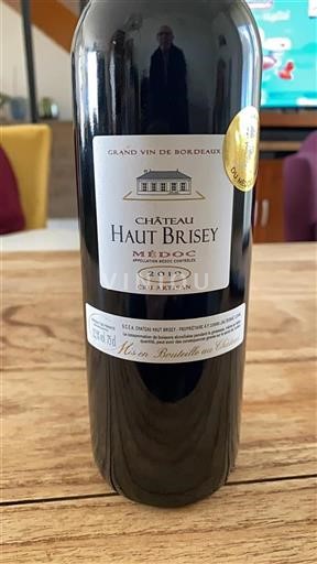 Bordéus Médoc Grand Cru Château Haut Brisey 2019