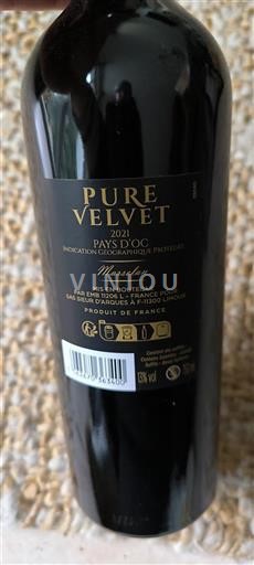 Languedoc in Roussillon Pays d'Oc Pure Velvet 2021