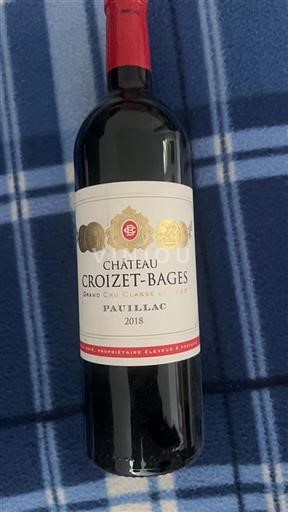 Bordeaux Pauillac Grand Cru Château Croizet Bages 2018