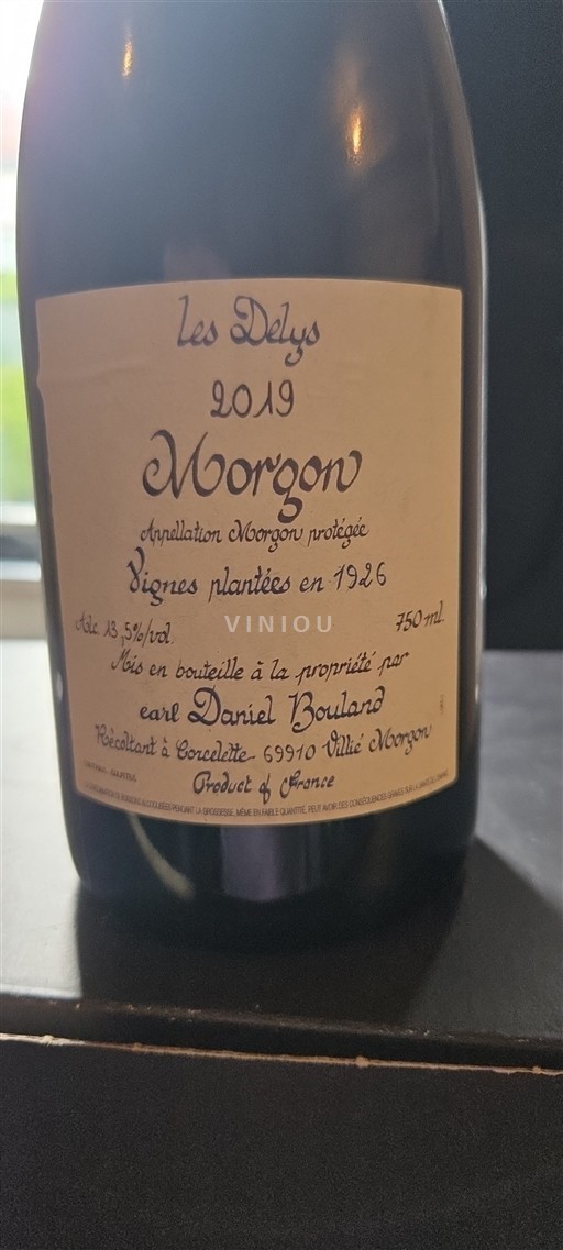 Beaujolais Morgon Daniel Bouland Les Délys 2019