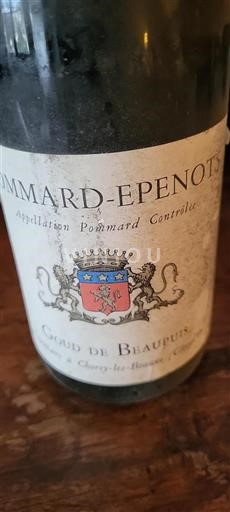 Bourgogne Pommard Grand Cru Goud De Beaupuits 1972