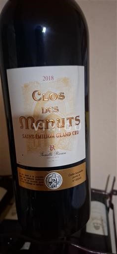 Bordeaux Saint-Émilion Grand Cru Clos des Menuts 2018