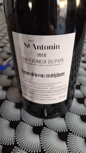 Rhône-dalen Châteauneuf-du-Pape Clos St Antonin Forces aériennes stratégiques 2018