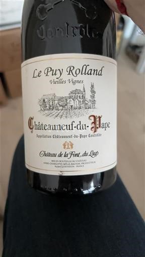 Valle del Ródano Châteauneuf-du-Pape. Château La Font Du Loup Le Puy Rolland Vieilles Vignes 2022