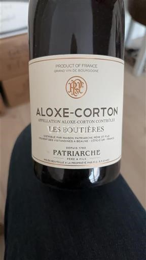 Burgund Aloxe-Corton Grand Cru Patriarche Père Et Fils Les Bouti%c3%a8res 2019
