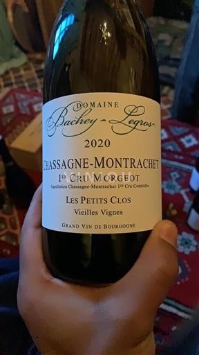 Burgundija Ni doloceno Premier Cru Domaine Bacheylegros Les Petits Clos Vieilles Vignes 2020
