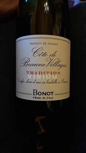 Bourgogne Côte de Beaune-byar Bonot Père & Fils Tradition 2017