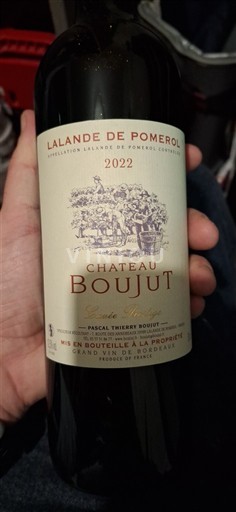 Burdeos Lalande-de-Pomerol Château Boujut 2022