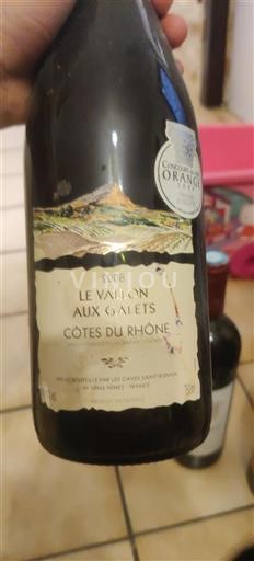 Thung lũng Rhône Côtes-du-rhône Les Caves Saint Romain Le Vallon aux Galets 2008