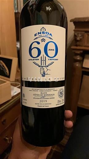 Burdeos Blaye-Côtes de Burdeos Grand Cru Château La Prise 2019