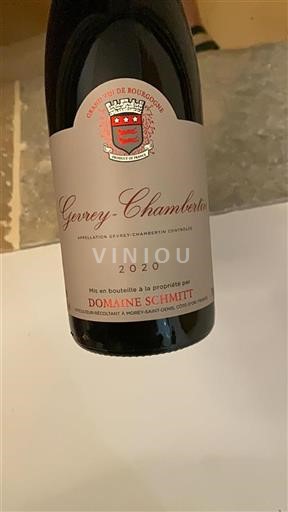 Bourgogne Gevrey-chambertin Grand Cru Domaine Schmitt 2020
