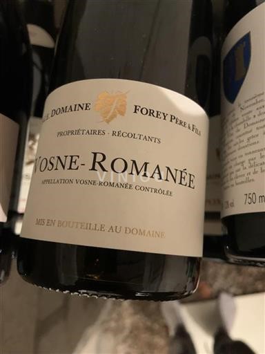 Burgundy Vosne-Romanée Grand Cru Domaine Forey Père & Fils 2017