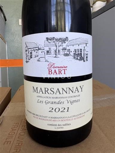 Bourgogne Marsannay Domaine Bart Les Grandes Vignes 2021