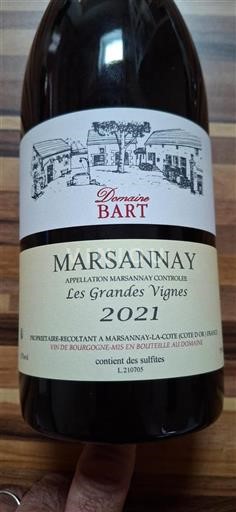 Bourgondië Marsannay Domaine Bart Les Grandes Vignes 2021