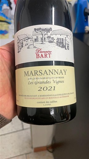 Bourgondië Marsannay Domaine Bart Les Grandes Vignes 2021