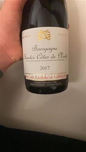 Burgundi Hautes Côtes de Nuits Maxime Cheurlin Noëllat 2017