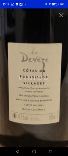 Roussillon Côtes du Roussillon Villages La Devèze Niet-geïntegreerd