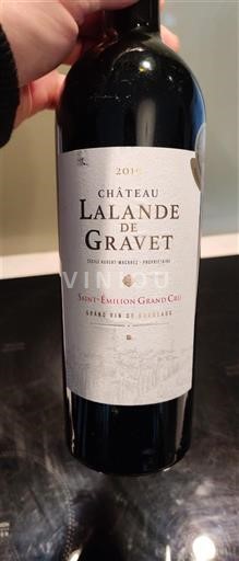 Bordeaux Saint-Émilion Grand Cru Château Lalande de Gravet 2019