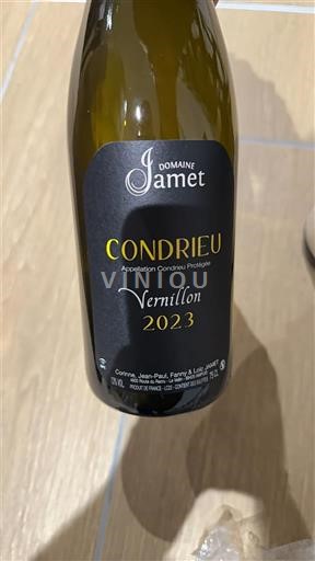 Rhône Valley Condrieu Domaine Jamet Vernillon 2023