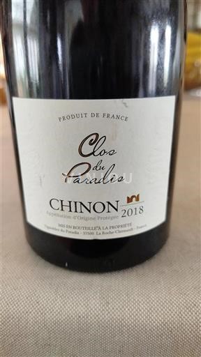 Loiredalen Chinon Clos Du Paradis 2018