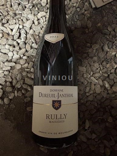 Burgundsko Rully Grand Cru Domaine Dureuiljanthial Maizières 2022