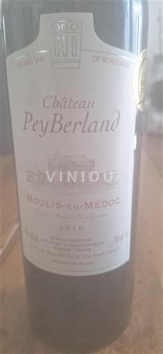 Bordeaux Moulis-en-Médoc Château Peyberland 2010