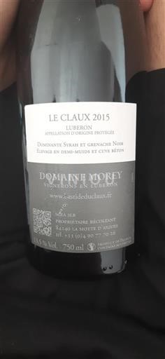 Rhône-dalen Luberon Domaine Morey Le Claux 2015