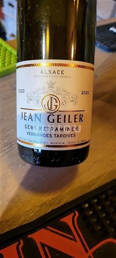 Alsacia Jean Geiler Gewurztraminer Vendanges Tardives 2020