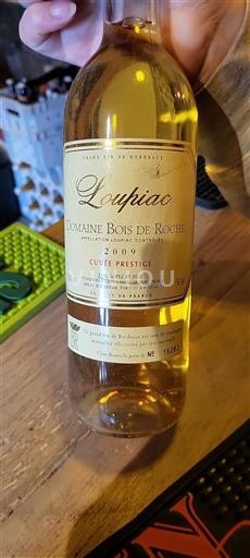 Bordeaux Loupiac Domaine Bois De Roche Prestige 2009