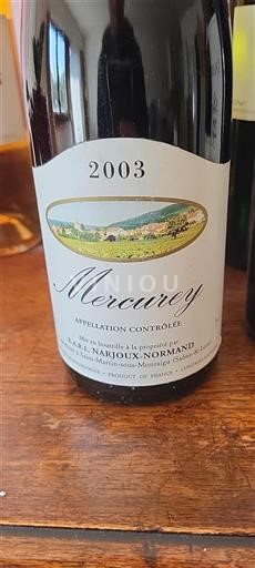 Borgogna Mercurey Grand Cru Earl Narjouxnormand 2003