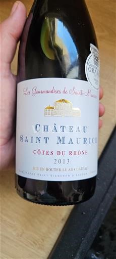 Rhônetal Côtes du Rhône Saint Maurice Les Gourmandises de Saint-Maurice 2013