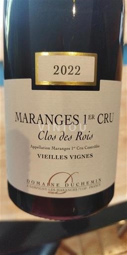 Bourgogne Ospecificerad Premier Cru Domaine Duchemin Clos des Rois 2022