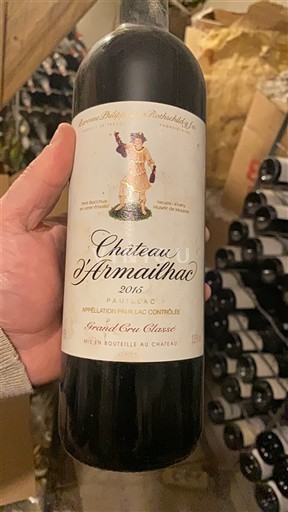 Bordeaux Pauillac Grand Cru Classé Château Armailhac 2015
