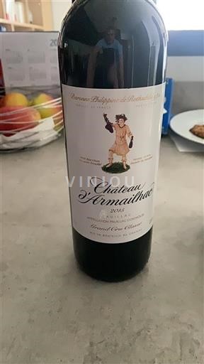 Bordéus Pauillac Grand Cru Classé Château Armailhac 2015