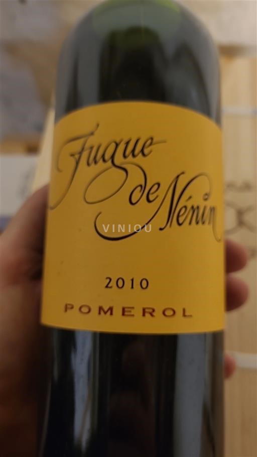 Bordeaux Pomerol Château Nénin Fugue de Nenin 2010