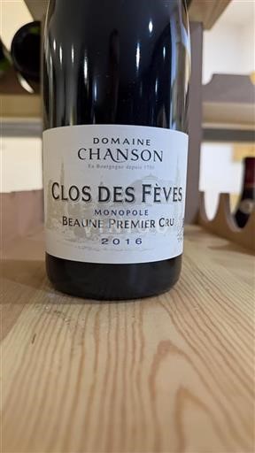 Borgonha Não especificado Premier Cru Chanson Clos des F%c3%a8ves Monopole 2016