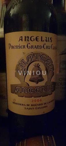 Bordeaux Saint-Émilion Premier Grand Cru Classé Château Angélus 2006