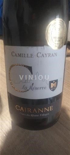 Rhônevallei Niet gespecificeerd Camille Cayran La Réserve 2015