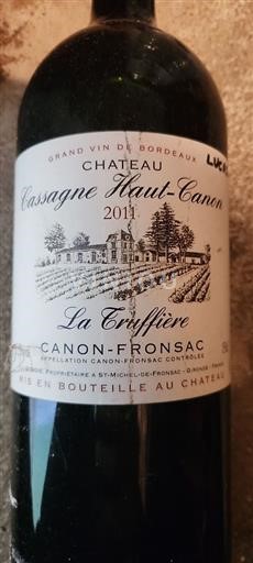 Bordeaux Canon-Fronsac Château Cassagne Hautcanon La Truffière 2011